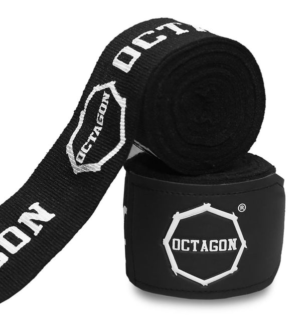 Boksbandages Octagon Supreme Printed/5m zwart/wit