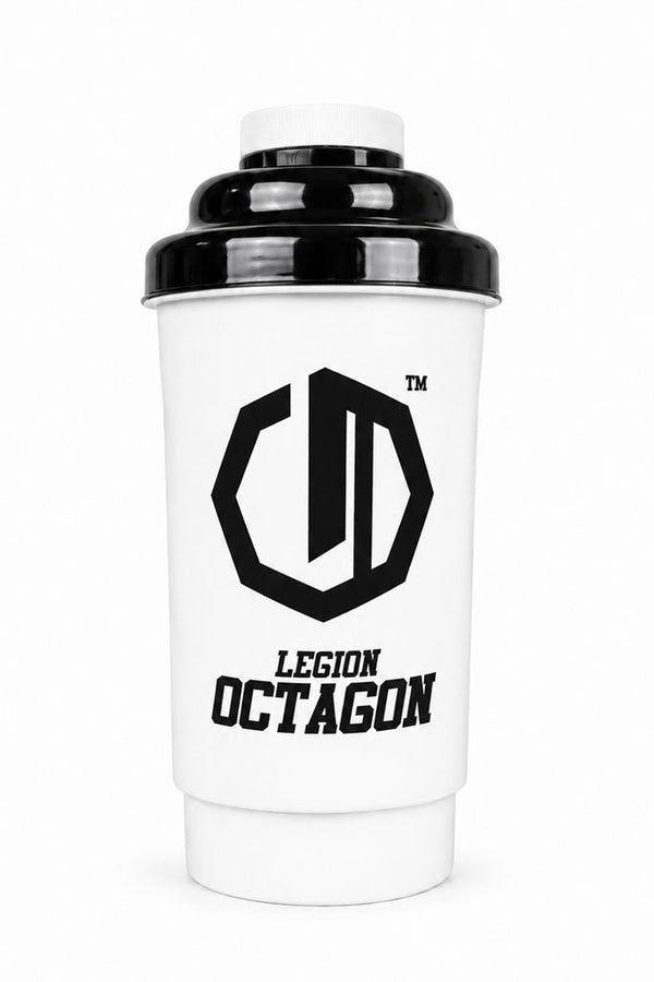 Shaker Legion Octagon 600 ml White/Black black cup