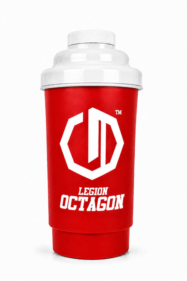 Shaker Legion Octagon 600 ml Red/White white cup