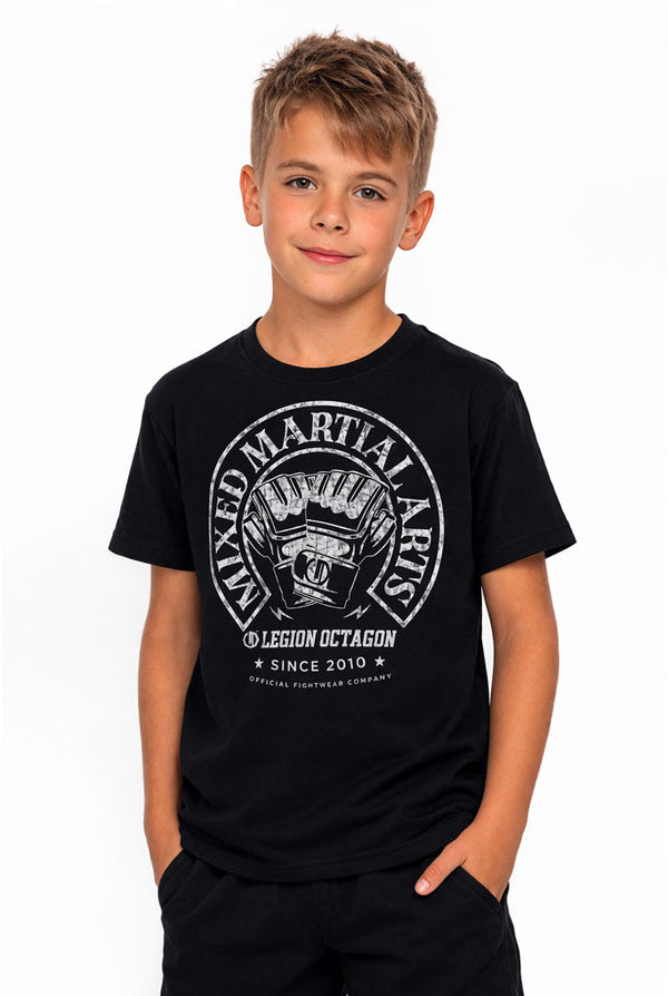 T-shirt Legion Octagon MMA zwart