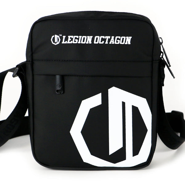 Schoudertas Legion Octagon Siena zwart/wit