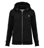 Hoodie Octagon Stripe ZIP capuchon zwart