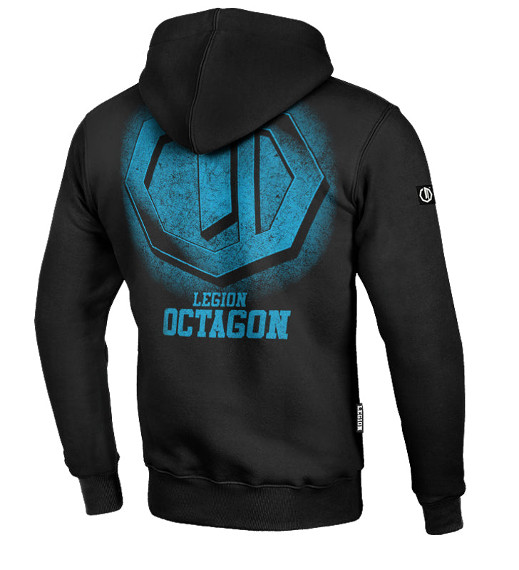 Sweat à capuche Legion Octagon Conquest noir/bleu