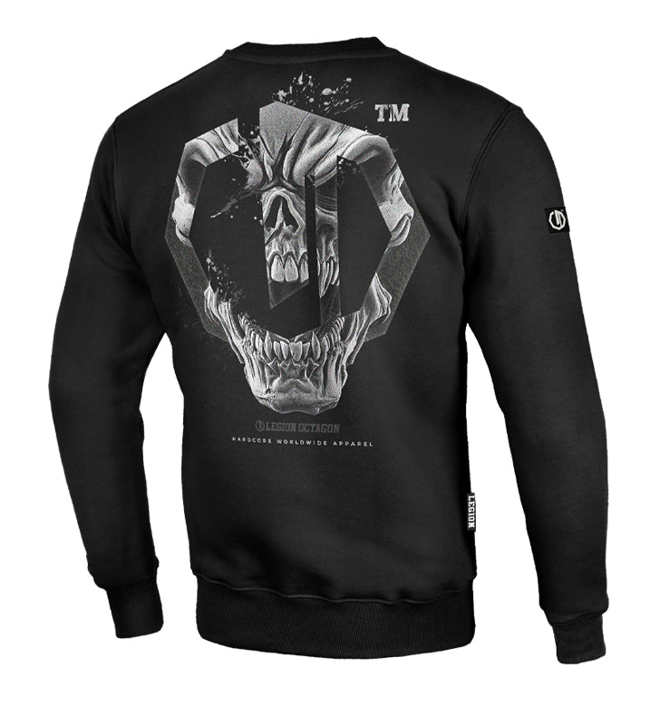 Bluza Legion Octagon Skull black bez kaptura