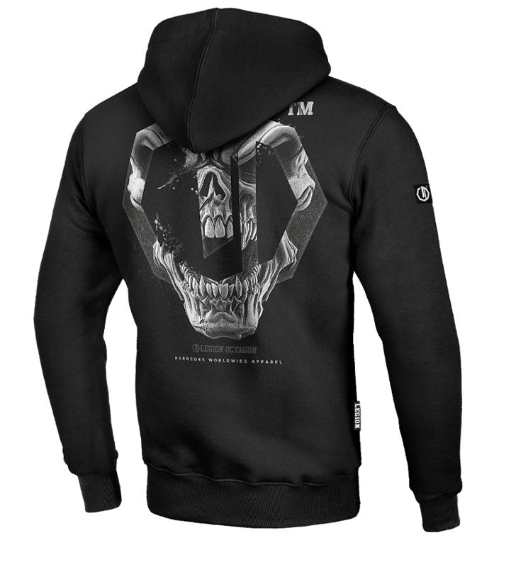Hoodie Legion Octagon Skull black