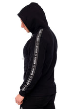 Bluza Octagon Stripe black z kapturem