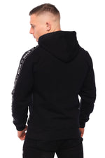 Bluza Octagon Stripe black z kapturem
