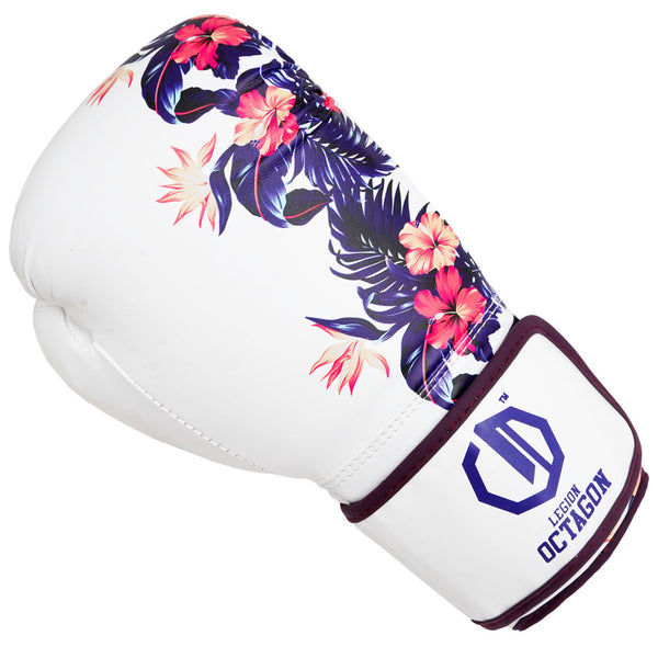 Bokshandschoenen Legion Octagon Flower wit/paars