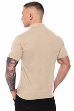 Poloshirt Legion Octagon Small Logo Rubber beige