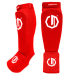 Ochraniacze Legion Octagon piszczel/stopa Basic red