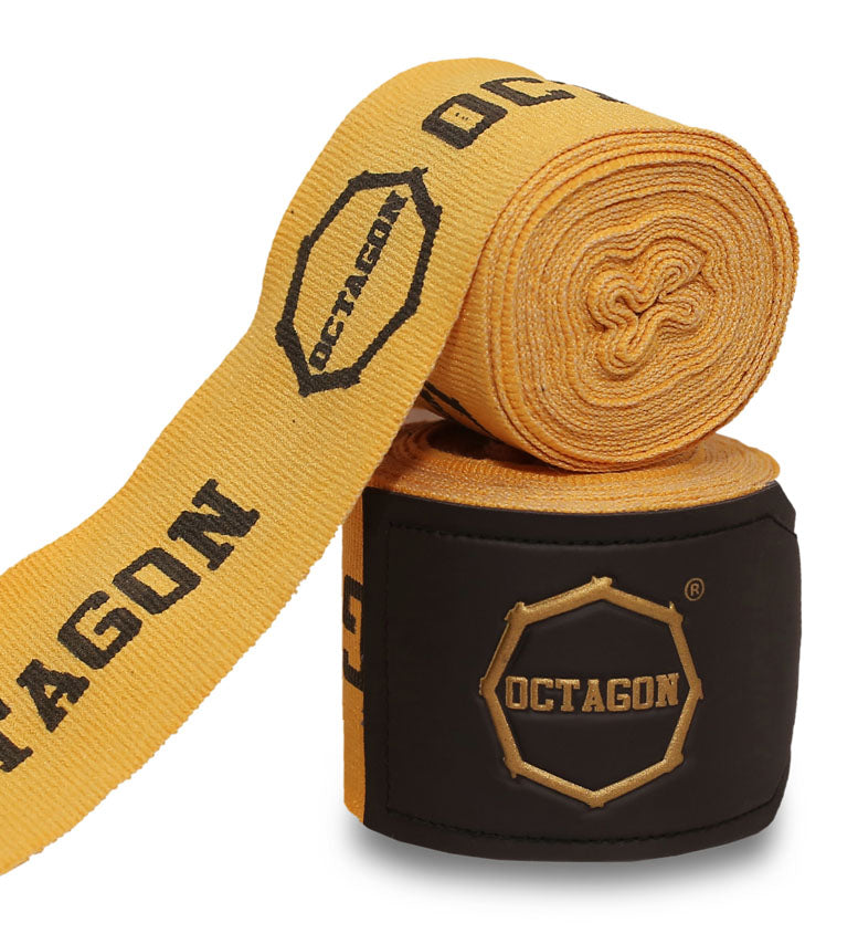 Boksbandages Octagon Supreme Printed 5m goud