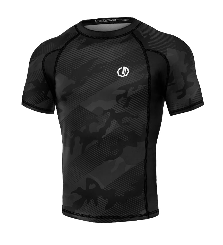 Rashguard Legion Octagon PREMIUM Black line camo