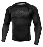 Rashguard Legion Octagon PREMIUM Conquest/długi rękaw zwart/grijs