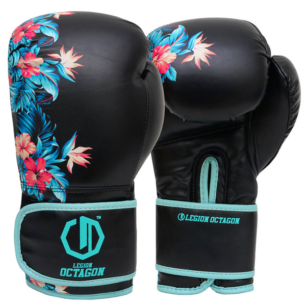 Bokshandschoenen Legion Octagon Flower/sea zwart/groen