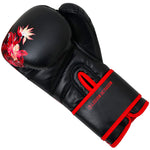 Bokshandschoenen Legion Octagon Flower zwart/rood