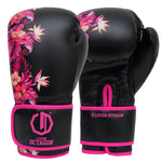 Bokshandschoenen Legion Octagon Flower zwart/roze