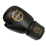 Rękawice bokserskie Octagon Royal black/gold SKÓRA plecakoworek GRATIS!