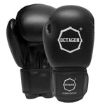 Rękawice bokserskie Octagon Victory PU black/white plecakoworek GRATIS!