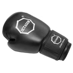 Rękawice bokserskie Octagon Victory PU black/white plecakoworek GRATIS!