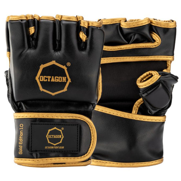 MMA Handschoenen Octagon Edition 1.0 goud/zwart