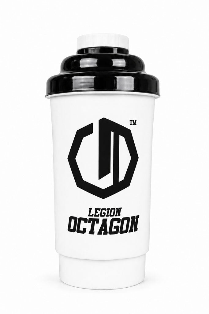 Shaker Legion Octagon 600 ml White/Black black cup