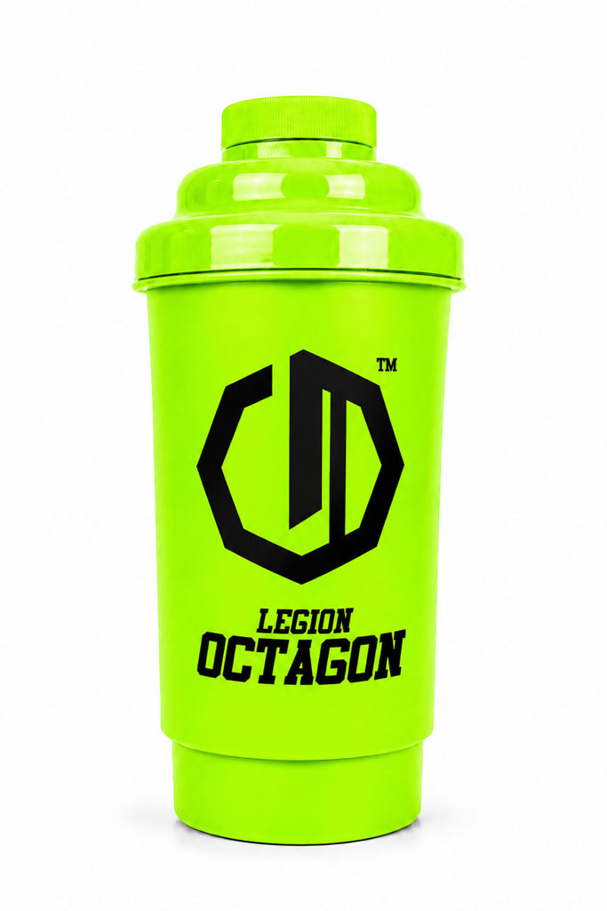 Shaker Legion Octagon 600 ml Neon green/Black green cup