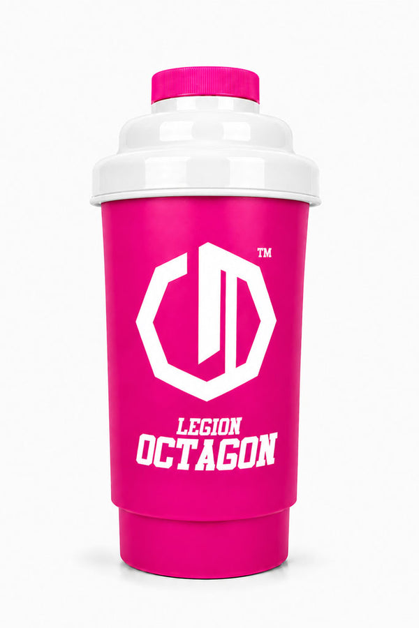 Shaker Legion Octagon 600 ml Pink/White white cup