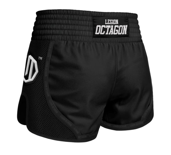 Kickboxing/Muay Thai Shorts Legion Octagon Mesh PREMIUM black/white