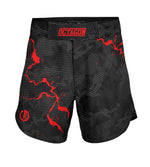 MMA Shorts Octagon Marble Camo red