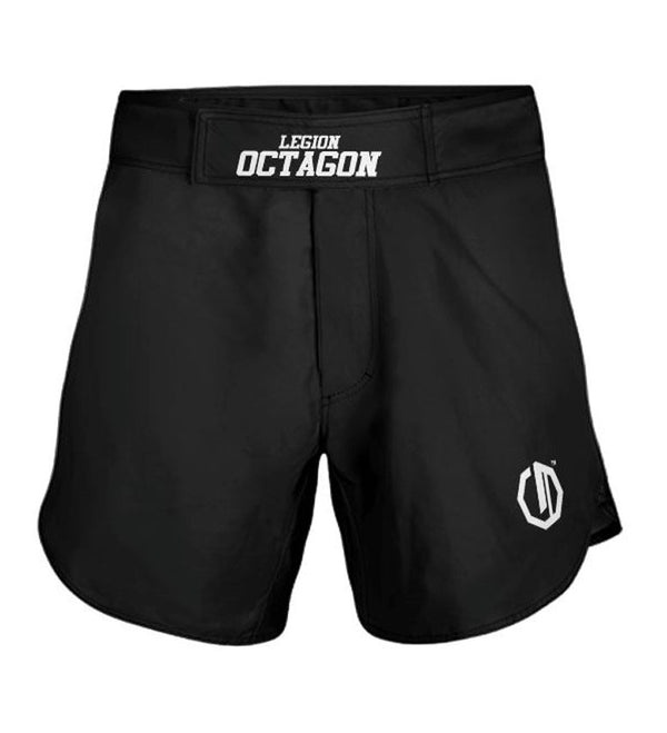 MMA Shorts Octagon Small Logo zwart/wit