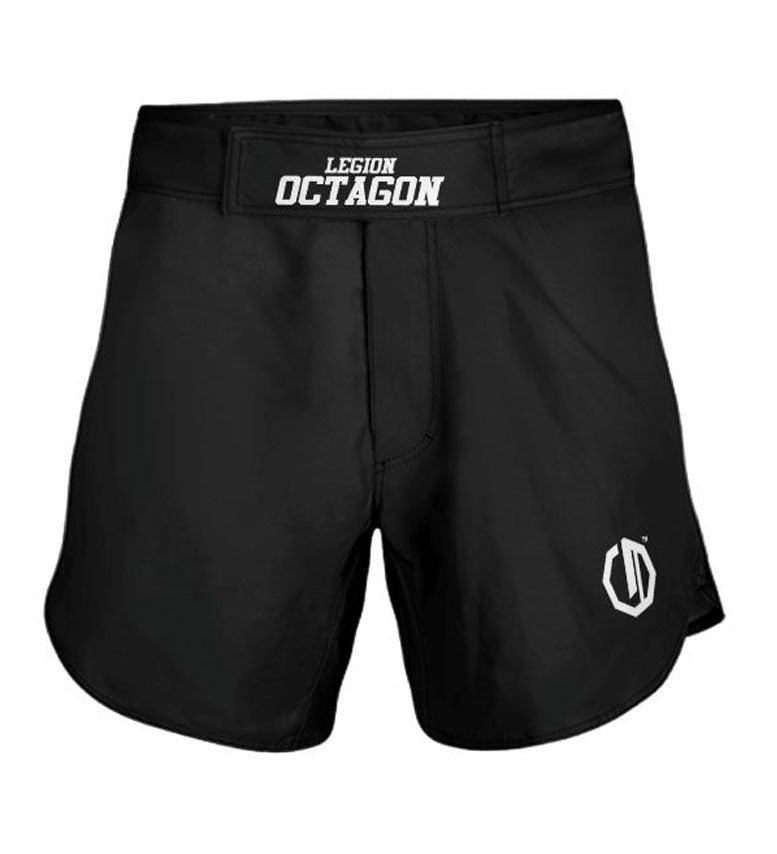 MMA Shorts Octagon Small Logo zwart/wit