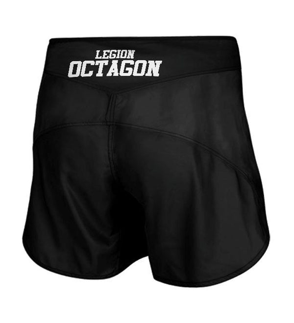 MMA Shorts Octagon Small Logo zwart/wit