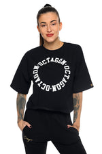 T-shirt Dames Octagon RING zwart
