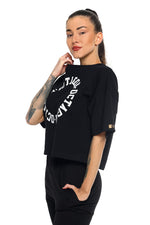 T-shirt Dames Octagon RING zwart