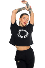 T-shirt Dames Octagon RING zwart