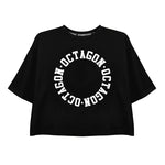 T-shirt Dames Octagon RING zwart