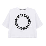 T-shirt Dames Octagon RING wit