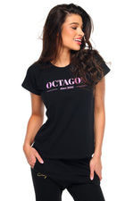 T-shirt Octagon SINCE 2010 zwart