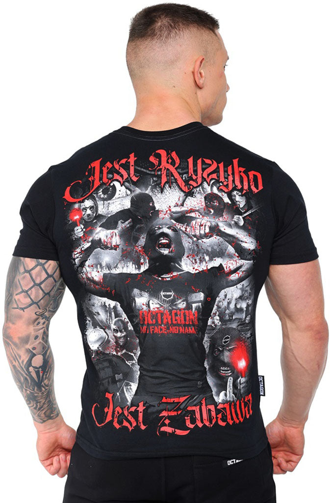 T-shirt Octagon Jest Ryzyko Jest Zabawa 2 zwart
