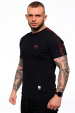 T-shirt Octagon Stripe black/red