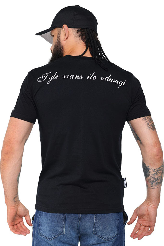 T-shirt Octagon Tyle Szans Ile Odwagi Logo black