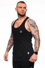 Tanktop Octagon Small Logo zwart