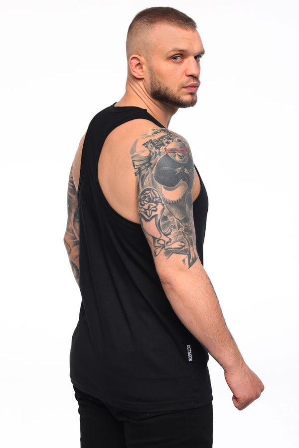 Tanktop Octagon Small Logo zwart
