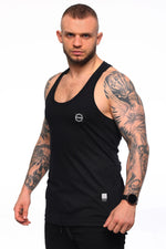 Tanktop Octagon Small Logo zwart