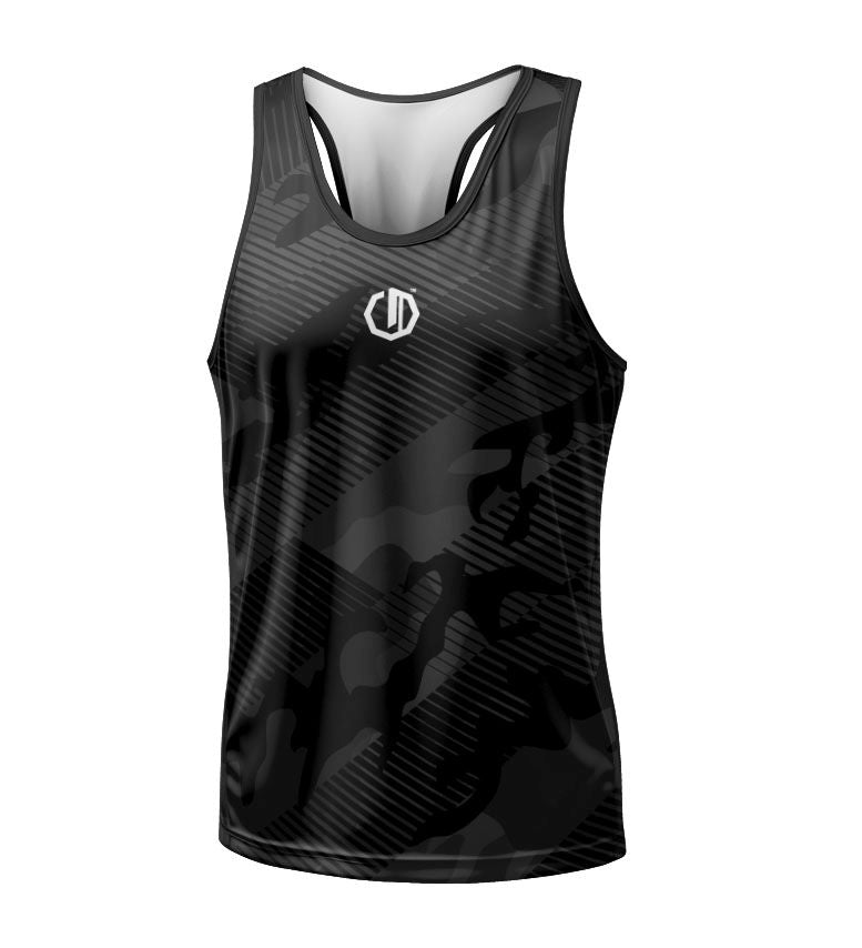 Tank Top sportowy Legion Octagon Black line camo