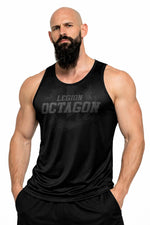 Tanktop Legion Octagon sportowy Grunge zwart/grijs