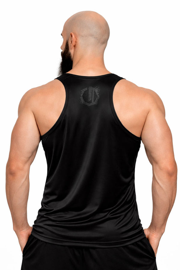 Tanktop Legion Octagon sportowy Grunge zwart/grijs